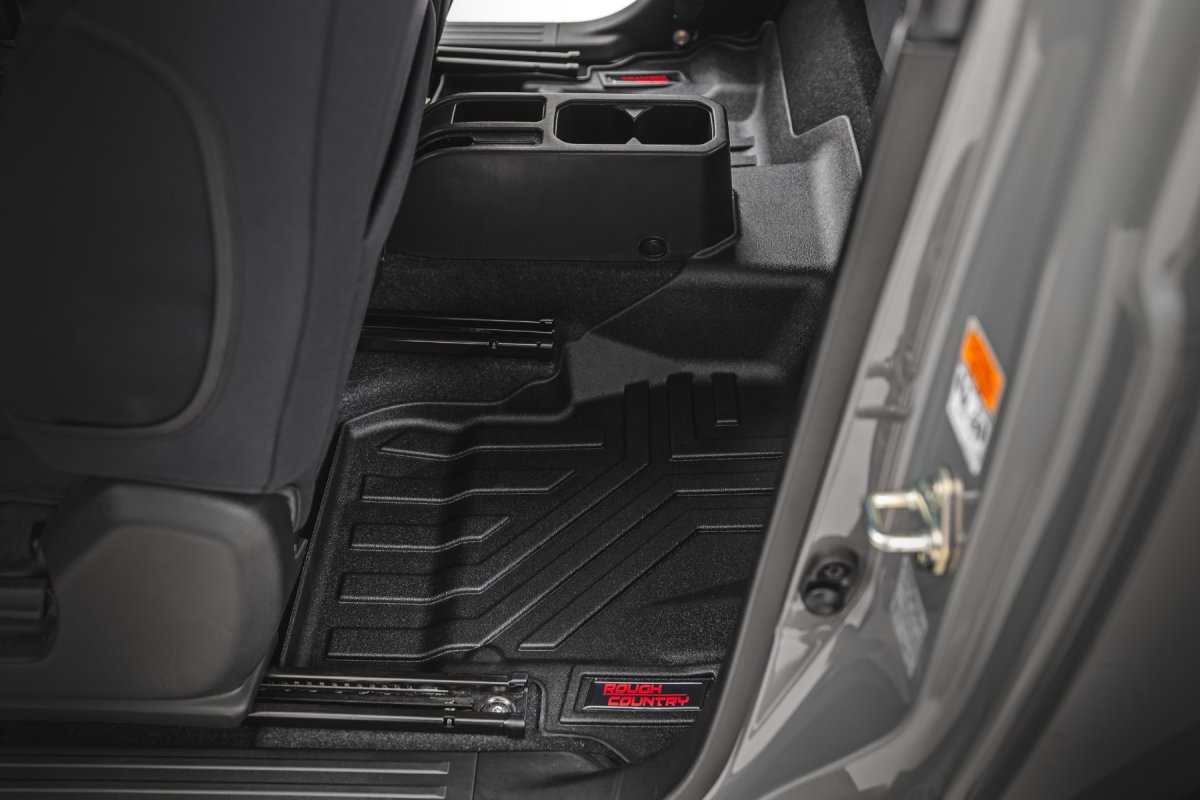 Suzuki Jimny Floor Mats - Front & Rear - Rough Country - Sure-Fit - 4WD - '18-'26